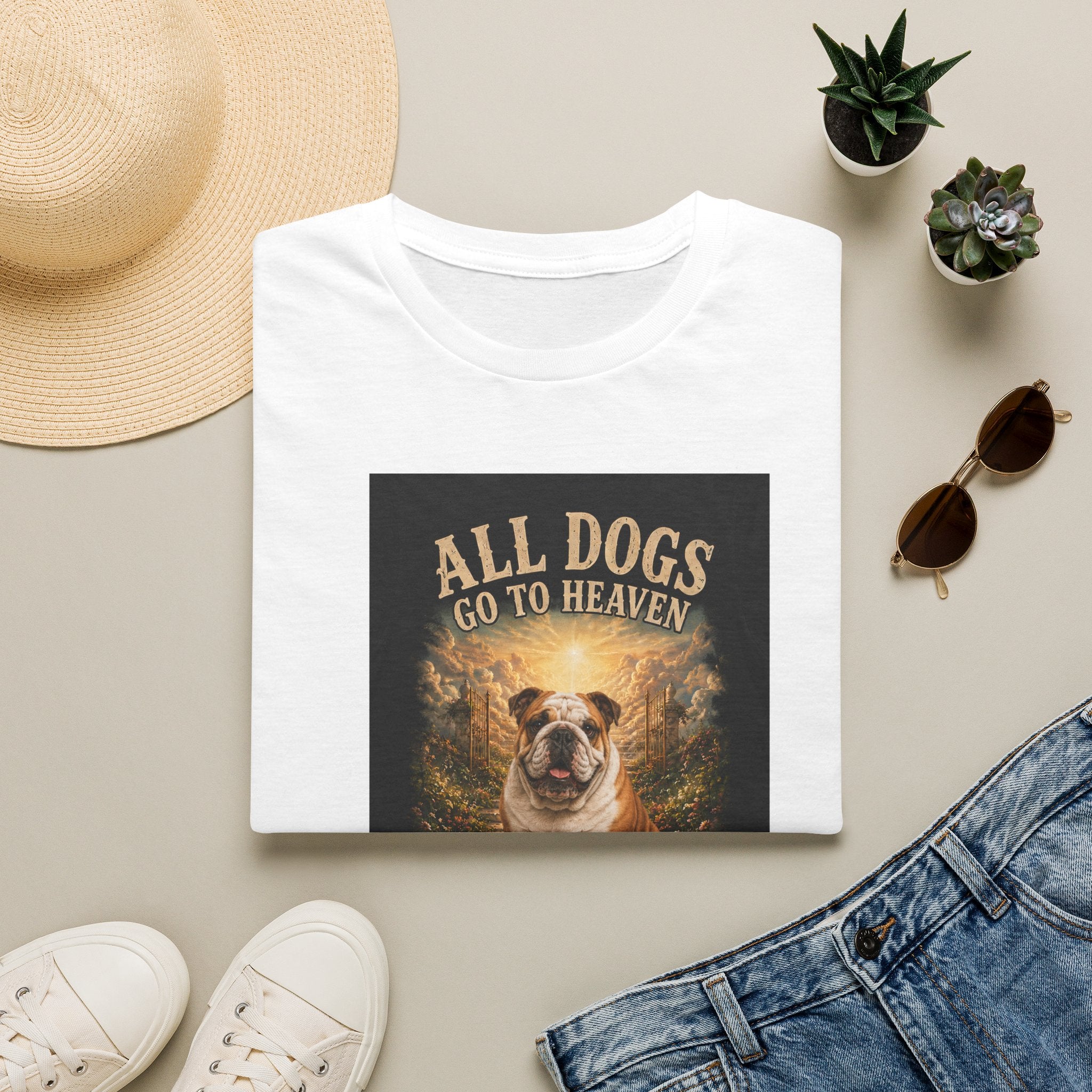 All Dogs Go to Heaven T-Shirt — "All Dogs Go to Heaven, How About You?" Dog Tee