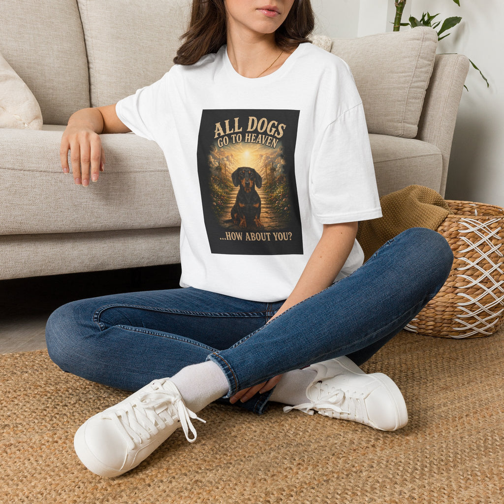 All Dogs Go to Heaven Tee – Dachshund Tribute T-Shirt