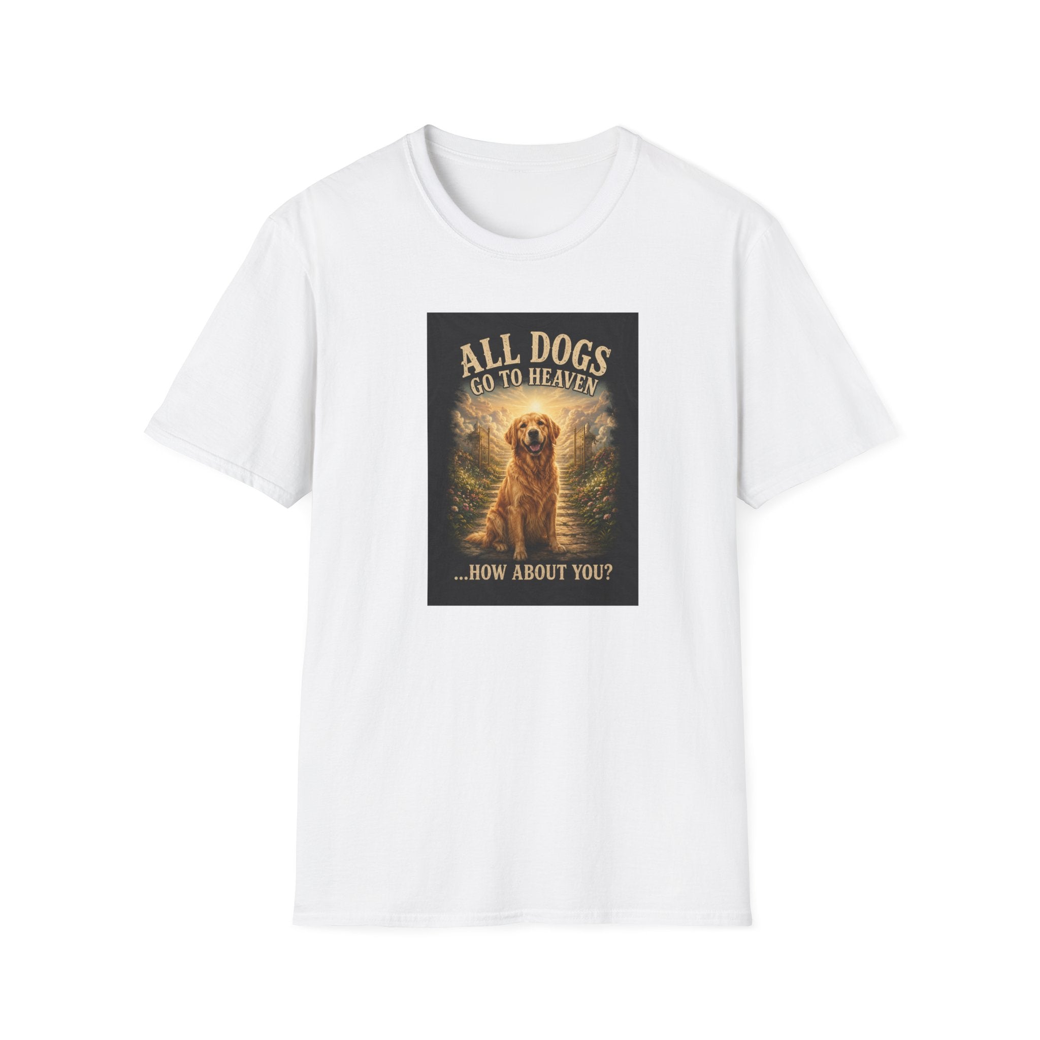 All Dogs Go to Heaven T-Shirt – Golden Retriever Tee