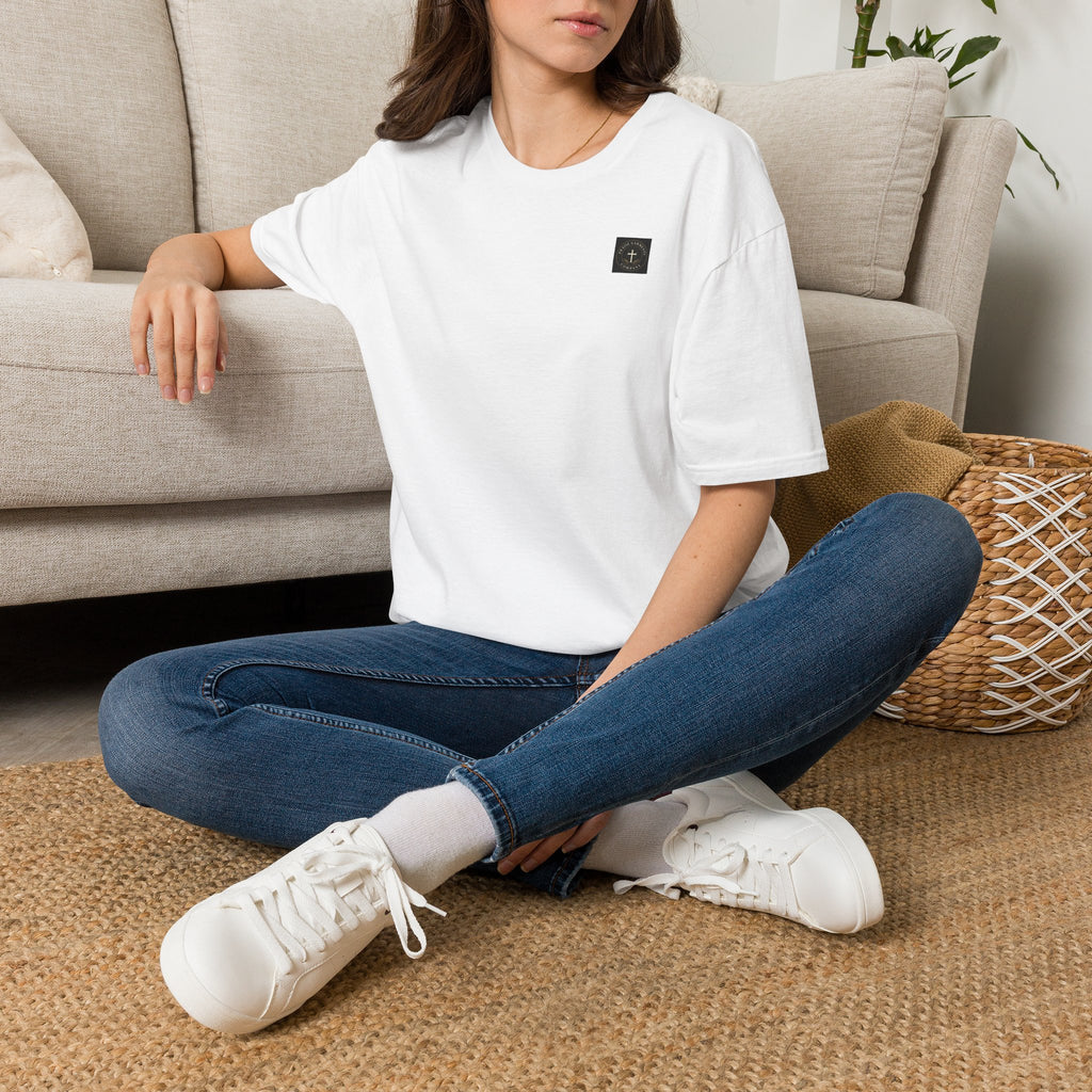 Don't Know--But I know a Guy— Small Chest Christian Logo Tee