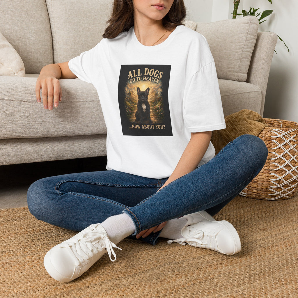 Dog Lover T-Shirt — "All Dogs Go to Heaven" Graphic Tee