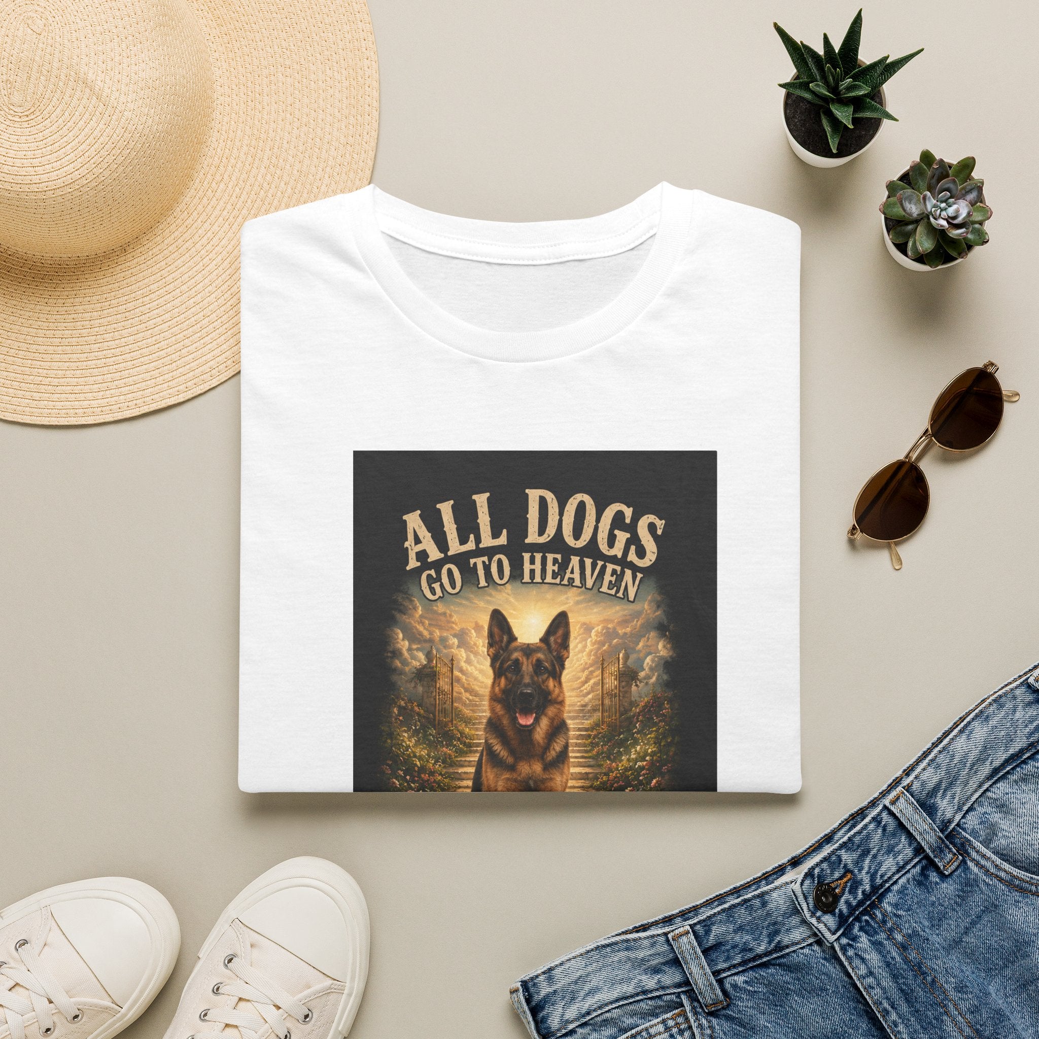 All Dogs Go to Heaven T-Shirt — German Shepherd Tee